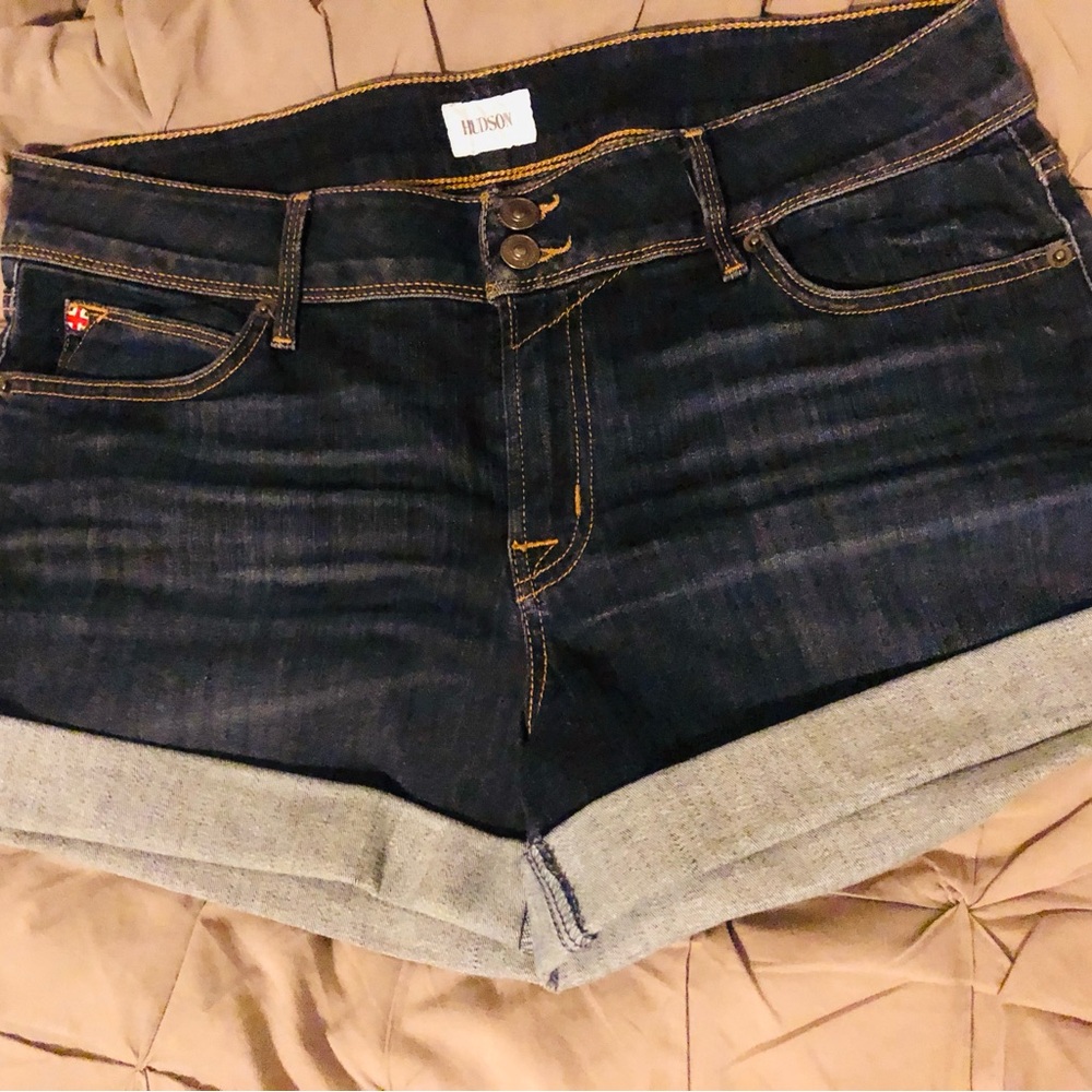 Hudson Jeans Dark Blue Women's Jean Shorts